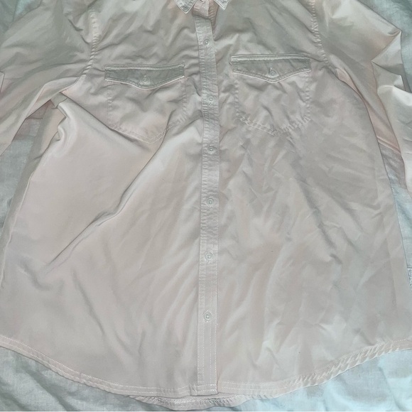 Eddie Bauer LARGE Departure 2.0 UPF 50+ Sun Protect Long Sleeve Shirt Top Pink - Picture 4 of 7